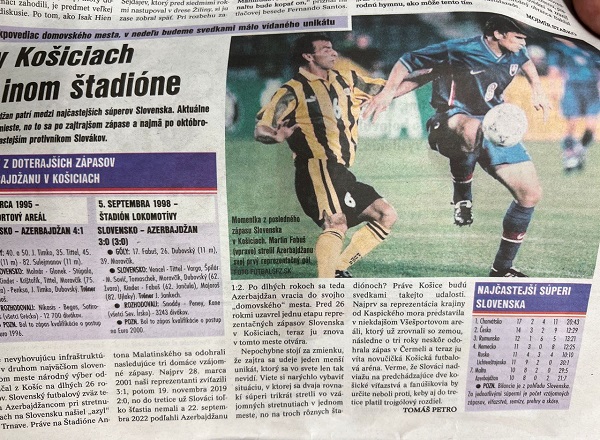 Slovakiya mətbuatı Azərbaycan yığmasından yazır -